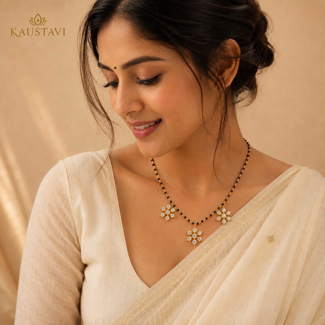 Trisha Floral Mangalsutra