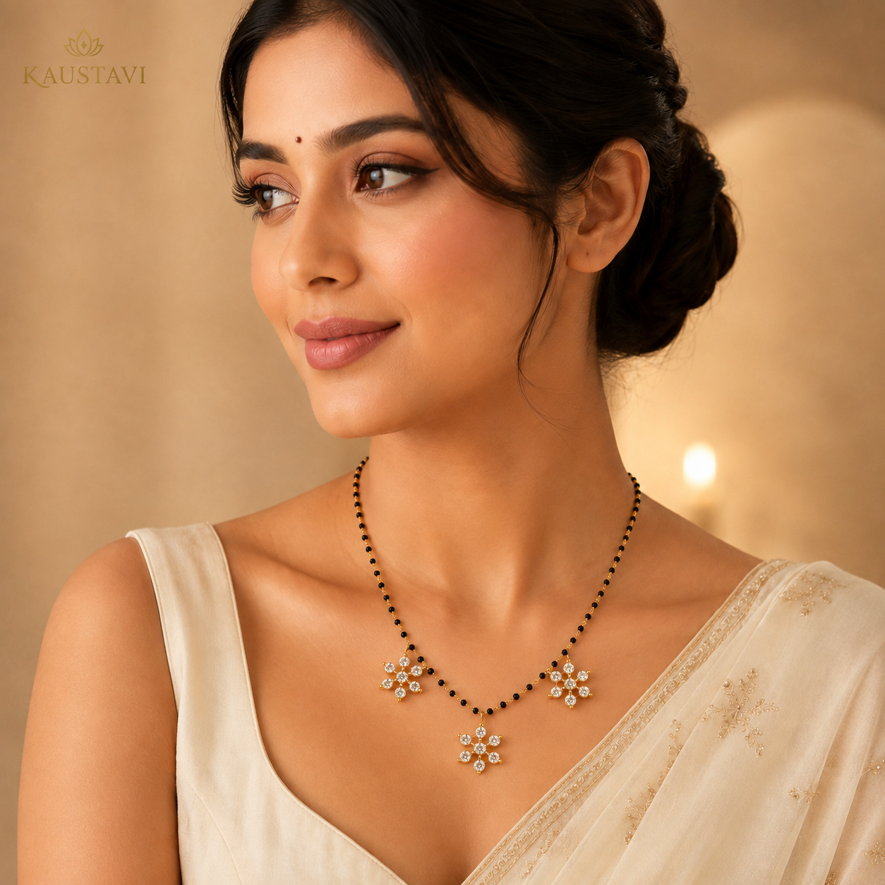 Trisha Floral Mangalsutra