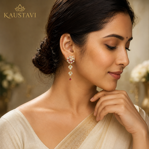 Kalika Floral Drop Earrings